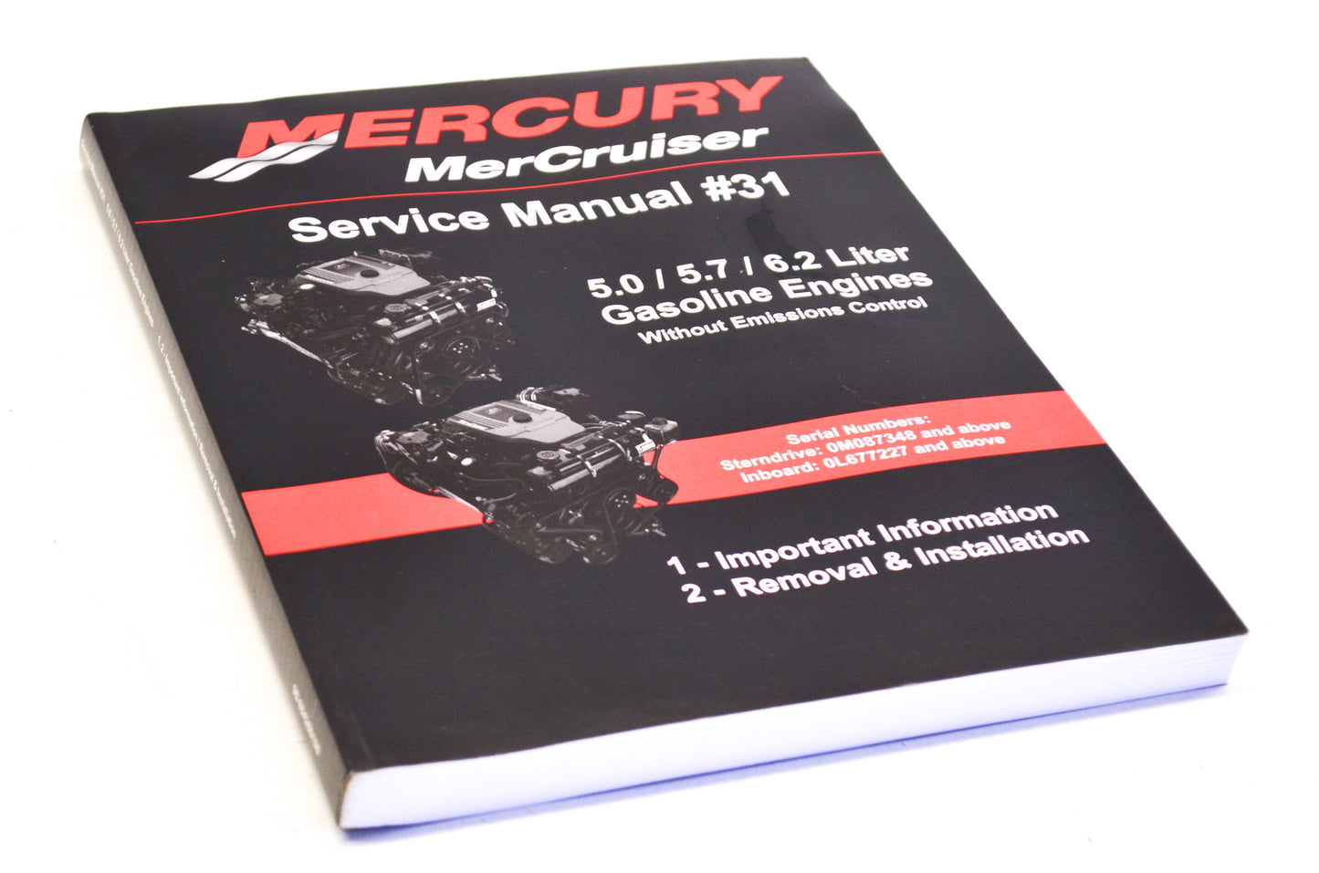 OEM Mercury 90-864260100 Service Manual #31 Section 1 & 2 NOS