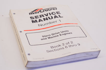 OEM Mercury Service Manual #1 Sterndrive Units & Marine Engines Sections 6-9