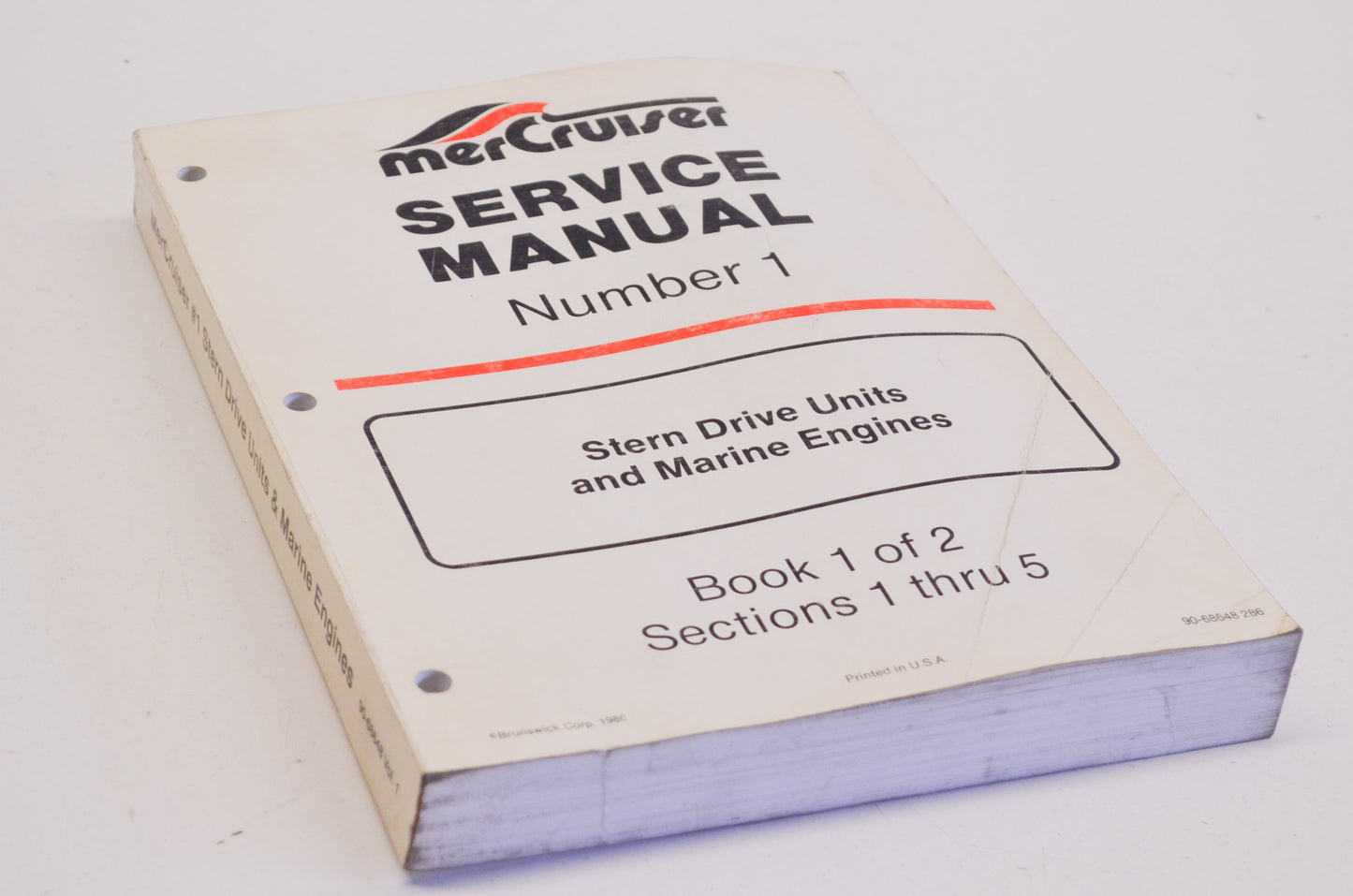 OEM Mercury Service Manual #1 Sterndrive Units & Marine Engines Sections 1-5