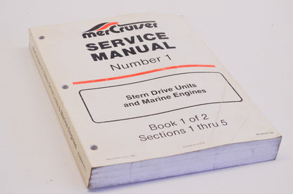OEM Mercury Service Manual #1 Sterndrive Units & Marine Engines Sections 1-5