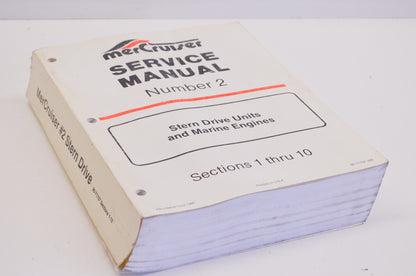 OEM Mercury 90-71707-286 Service Manual #2 Stern Drive Sections 1-10