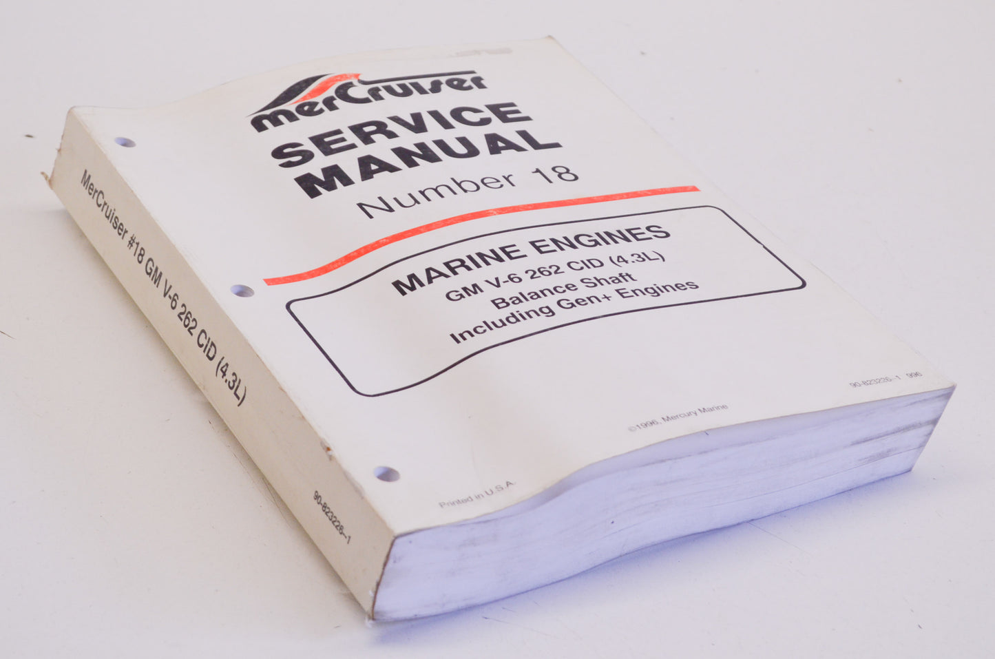 OEM Mercury Service Manual #18 GM V-6 262 CID (4.3L)