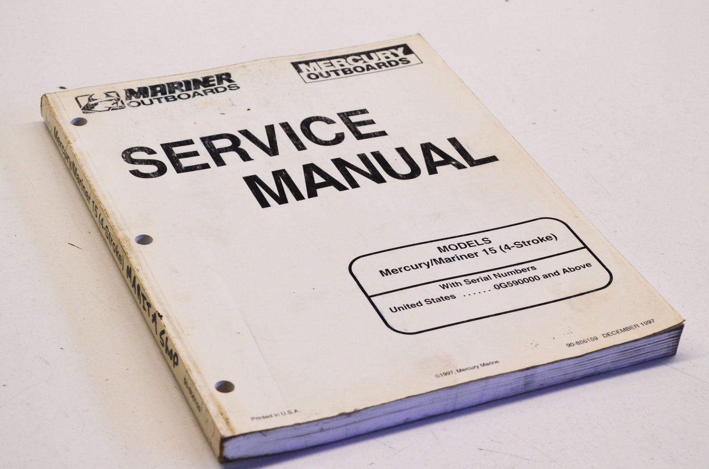 OEM Mercury Service Manual 15 HP 4-Stroke