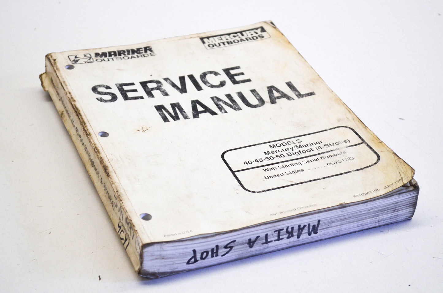 OEM Mercury Service Manual 40.45.50.50 Bigfoot (4-Stroke)