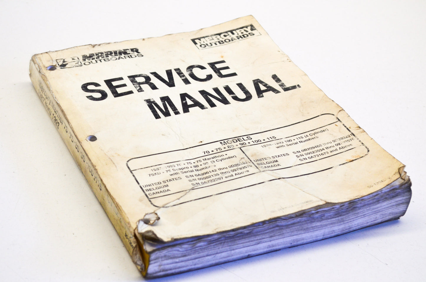 OEM Mercury 90-13645--2 Service Manual 70/75/80/90/100/115 HP