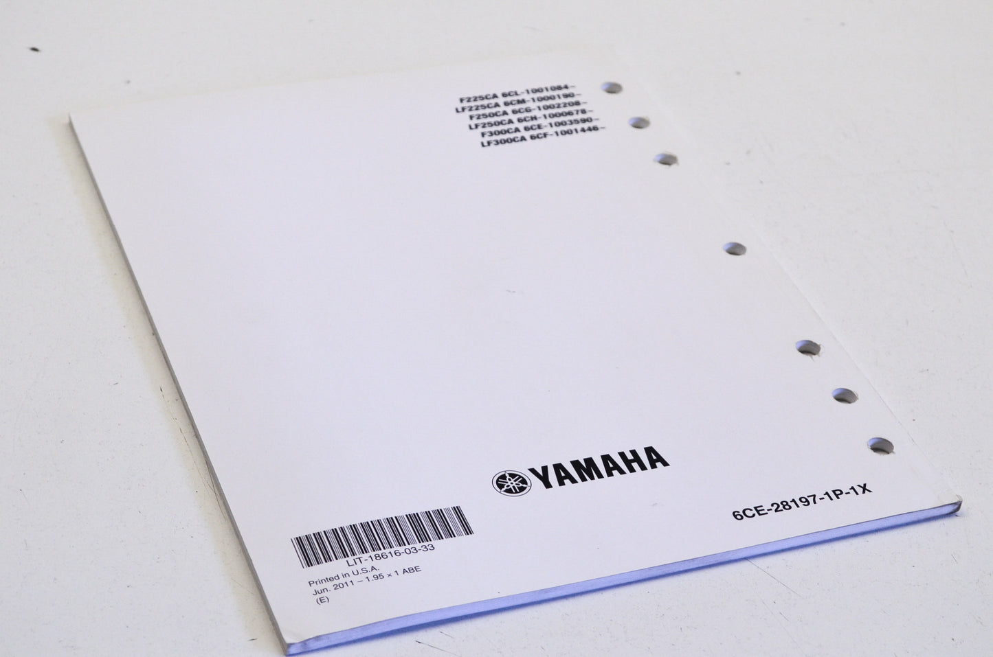 New OEM Yamaha 4.2L Offshore (L)F225/F250/F300 Service Manual NOS