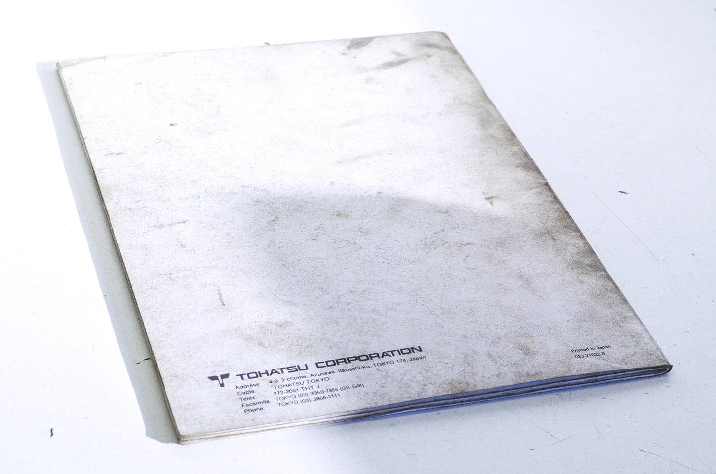 OEM Tohatsu M120A/M140A Service Manual