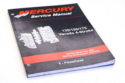 OEM Mercury 90-897928400 Service Manual 135/150/175 HP Verado 4-Stroke Section 4