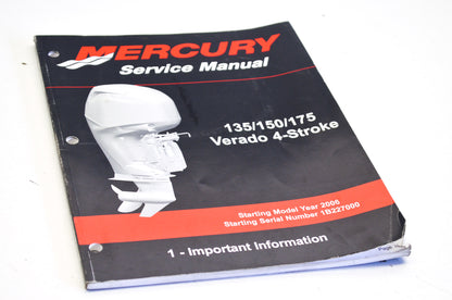 OEM Mercury Service Manual 135/150/175 Verado 4-Stroke Section 1