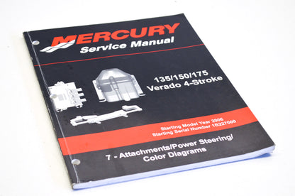 OEM Mercury 90-897928700 Service Manual 135/150/175 Verado 4-Stroke Section 7