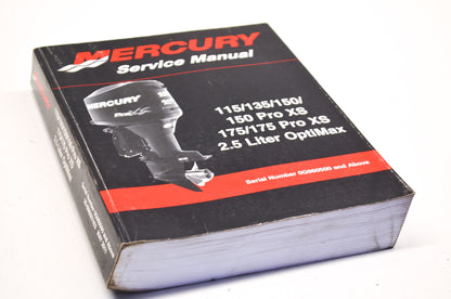 OEM Mercury Service Manual 115/135/150/150 Pro XS 175/175 Pro XS 2.5L OptiMax