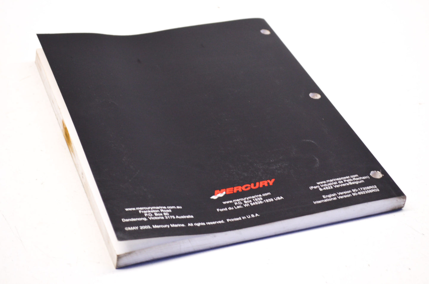 OEM Mercury 90-17308R02 Service Manual 4/5/102cc Sailpower