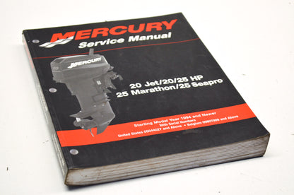 OEM Mercury Service Manual 20 Jet/20/25HP 25 Marathon/25 Seapro
