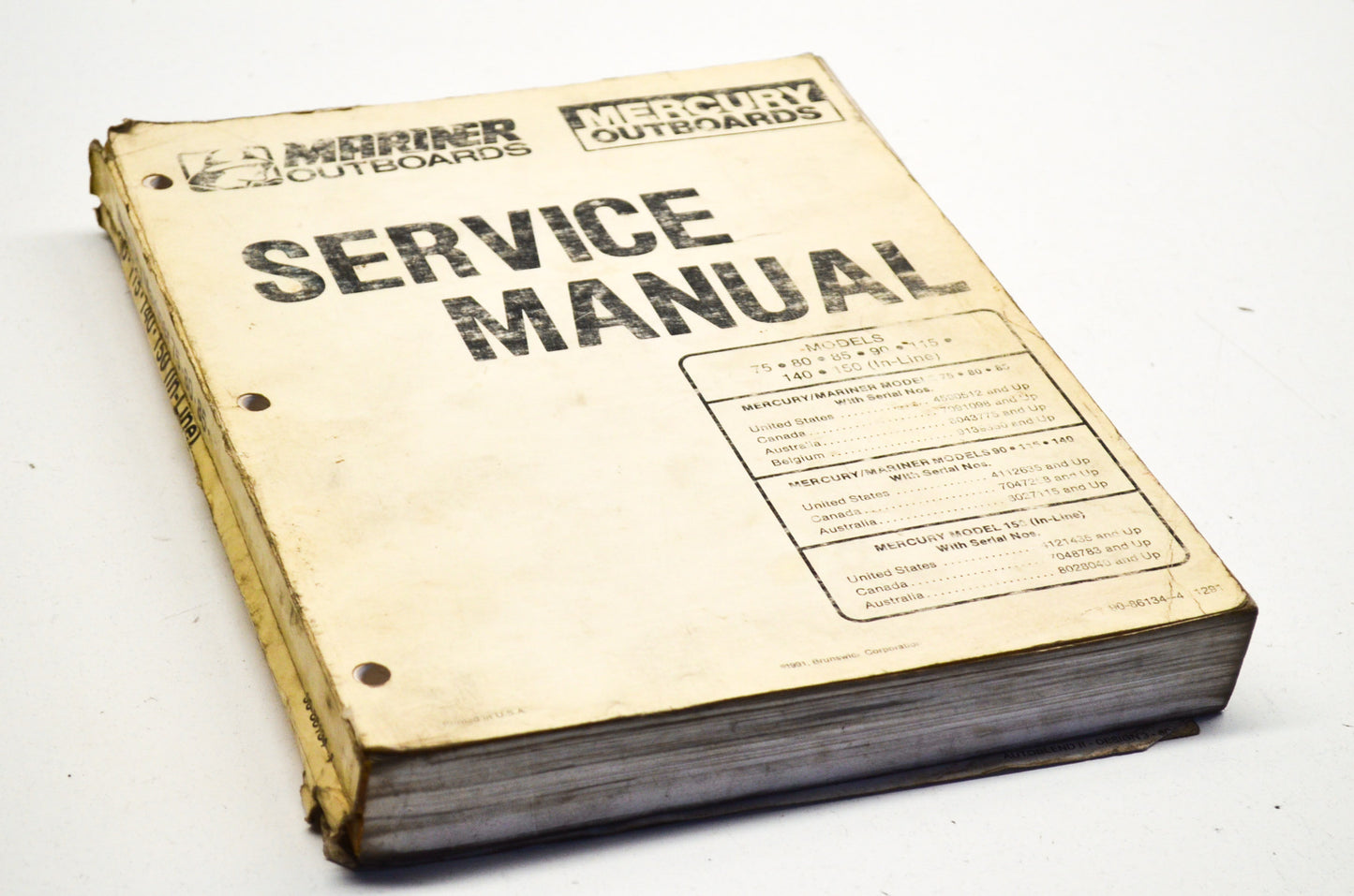 OEM Mercury Service Manual 75-150HP (In-Line)