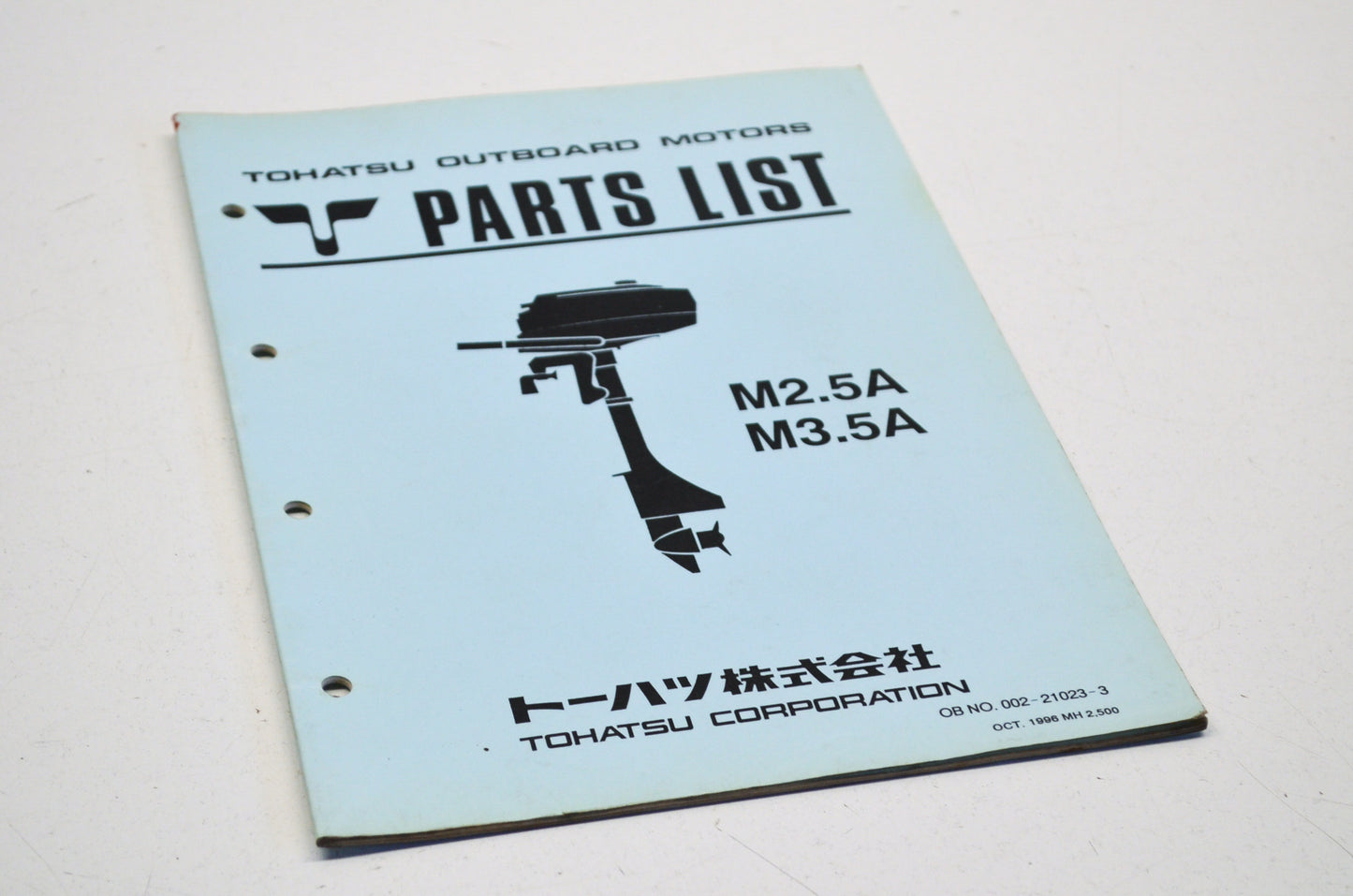 OEM Tohatsu M2.5A/3.5A Parts List