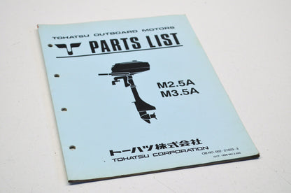 OEM Tohatsu M2.5A/3.5A Parts List