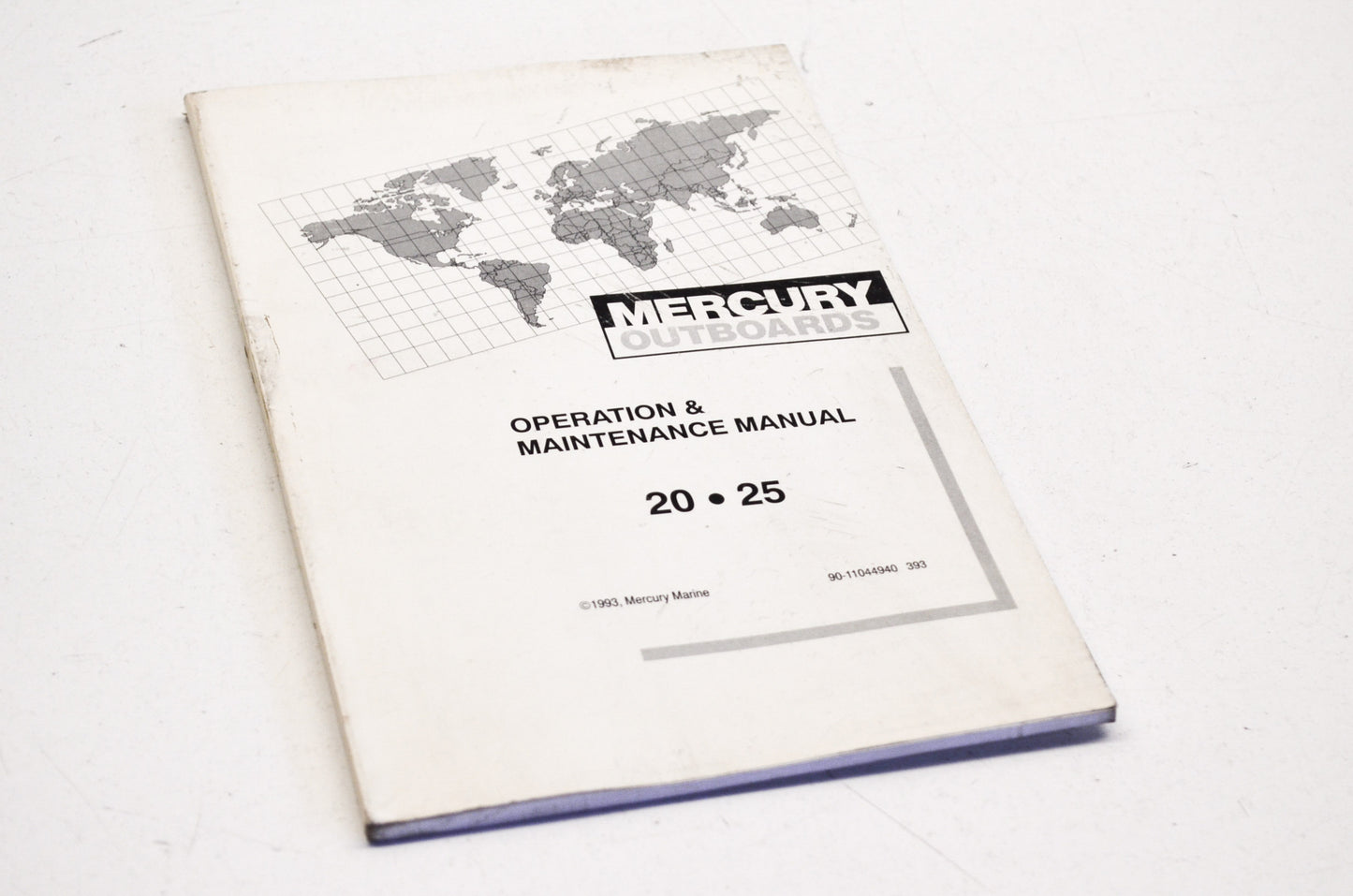 New OEM Mercury 20/25HP Operation Manual NOS
