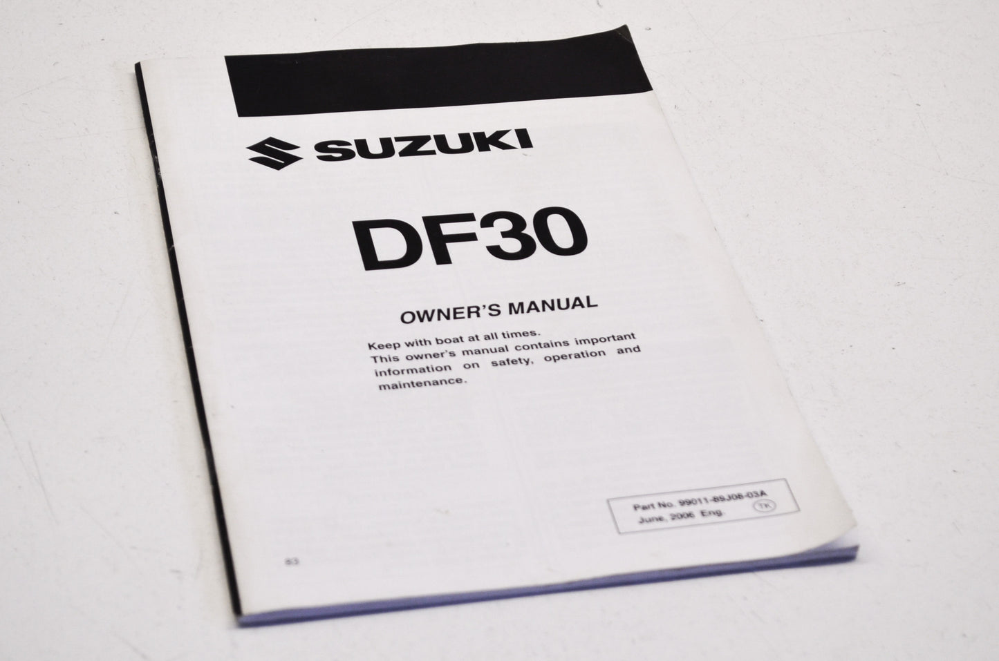 DF30 Owners Manual NOS