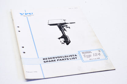 Volvo Penta 1976 Type 124 70cc 1-Cyl Parts List