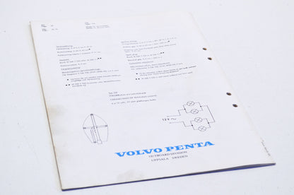 Volvo Penta 1976 Type 124 70cc 1-Cyl Parts List