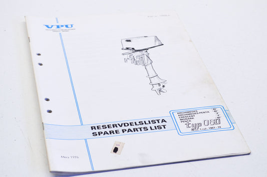 Volvo Penta 10008 1967-1974 Type 060 70cc 1-Cyl Parts List
