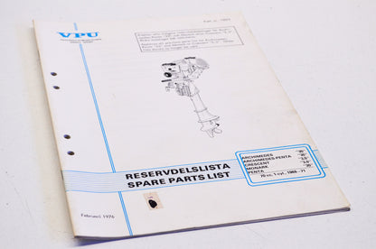 Volvo Penta 10074 1969-1971 70cc 1-Cyl Parts List