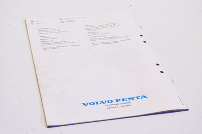Volvo Penta 10074 1969-1971 70cc 1-Cyl Parts List