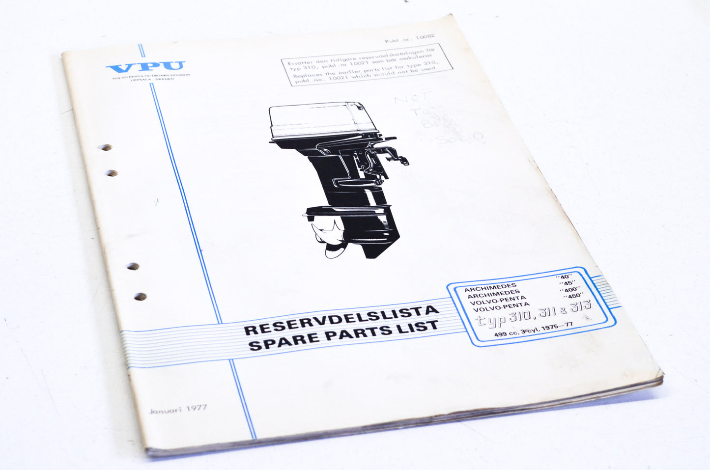 1975-1977 Type 310/311/313 499cc 3-Cyl Parts List