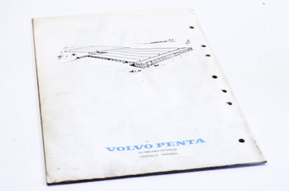 Volvo Penta 10019 A 1975 Type 280 499cc 3-Cyl Parts List