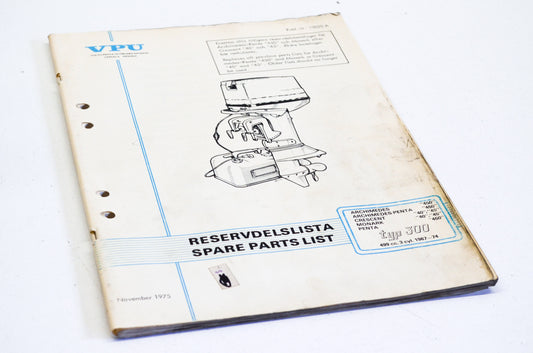 Volvo Penta 10020 A 1967-1974 Type 300 499cc 3-Cyl Parts List