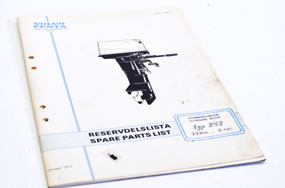 Volvo Penta 10017 Type 242 333cc 2-Cyl Parts List