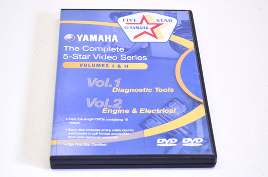 OEM Yamaha DVD-5STAR-00-04 5-Star Video Series Volume I & II DVD