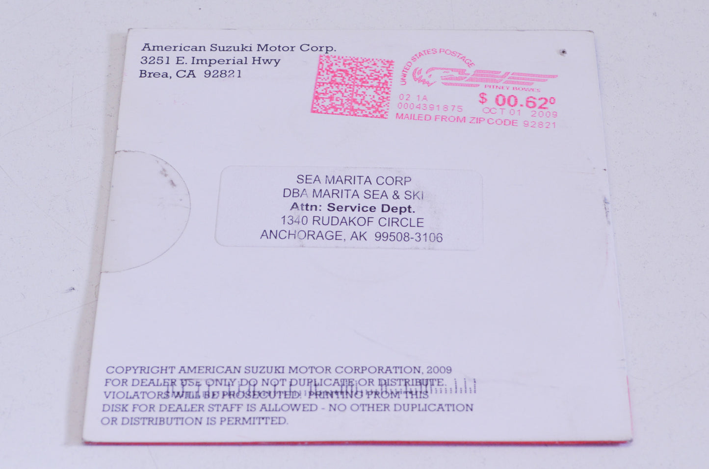 New OEM Suzuki DF70A/80A/90A&DF8/9.9A Service Manual CD NOS
