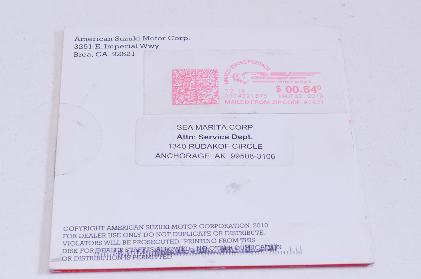 OEM Suzuki DF8A/9.9A DF60A,DF70A/80A/90A&DF300 Service Manual CD