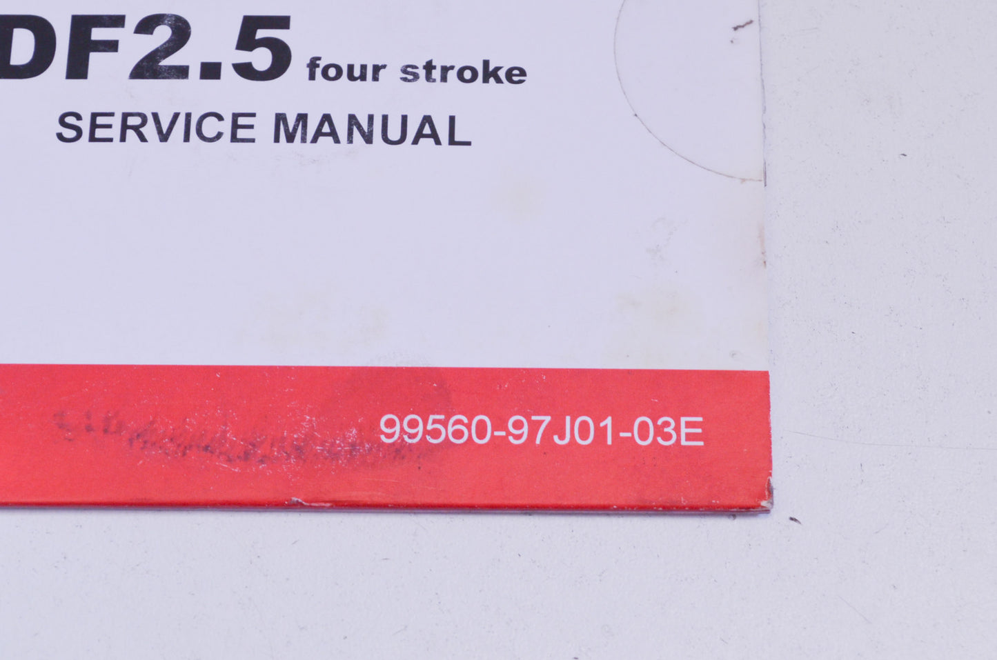 OEM Suzuki 99560-97J01-03E DF2.5 Service Manual CD