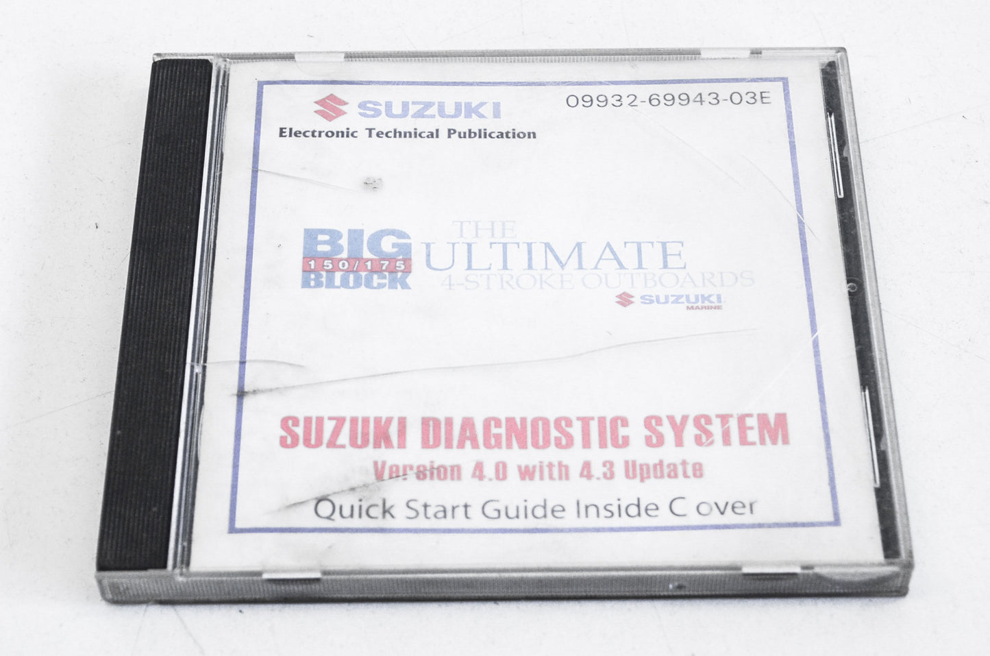 OEM Suzuki 09932-69943-03E 150/175 4-Stroke Diagnostic System CD