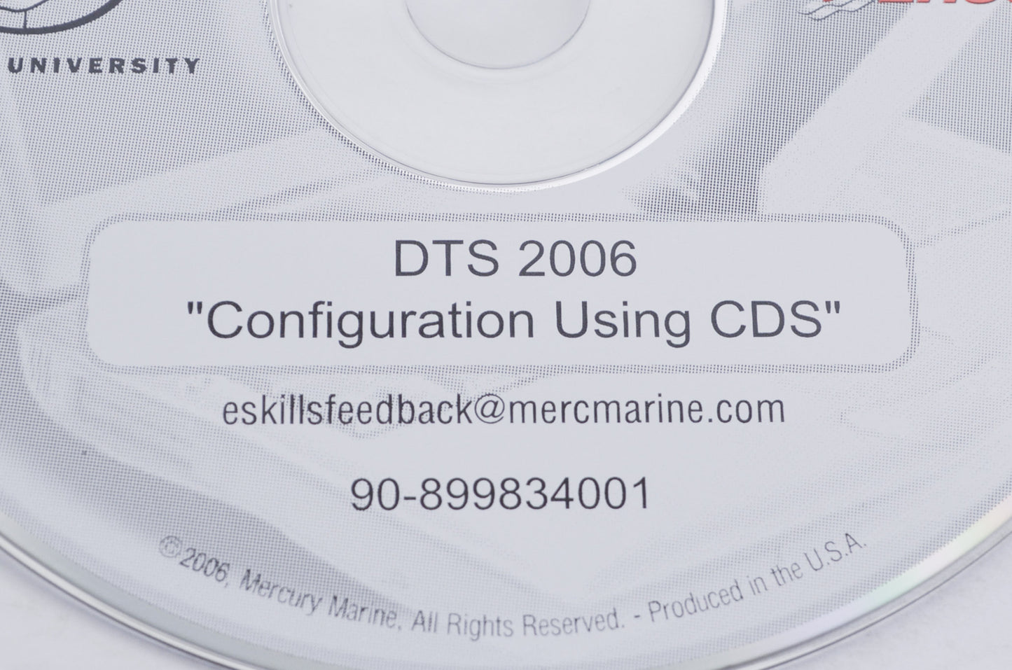 OEM Mercury 90-899834001 DTS 2006 'Configuration Using CDS' CD