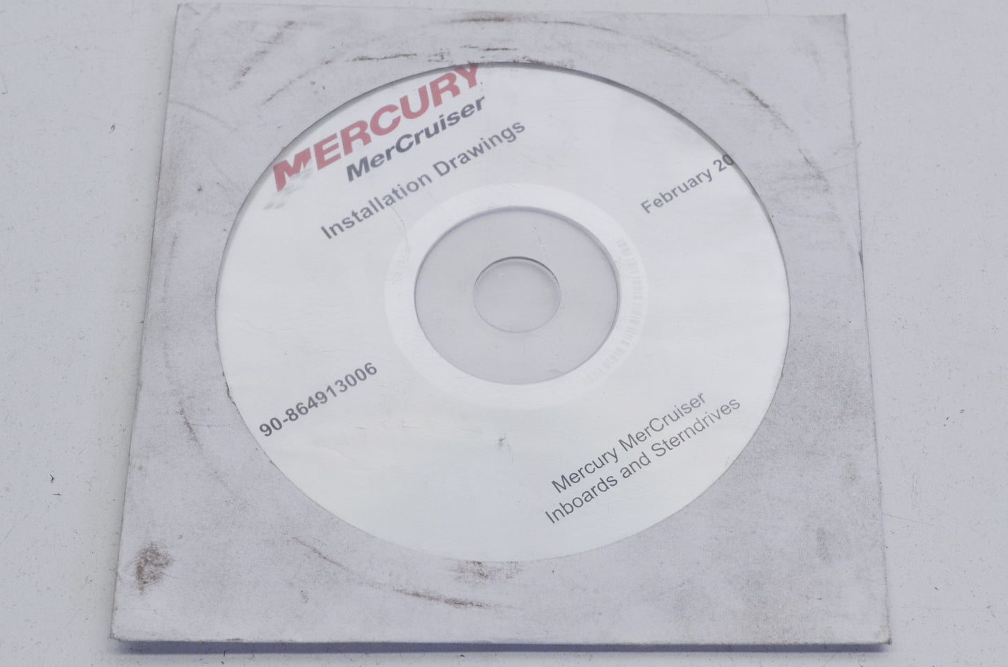 OEM Mercury 90-864913006 Installation Drawings CD