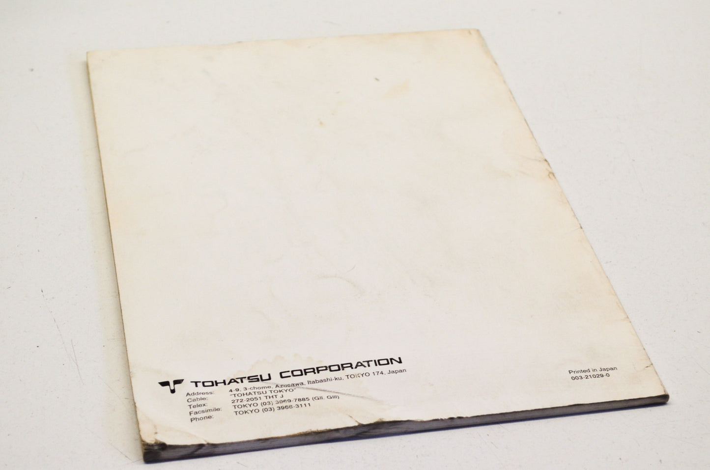OEM Tohatsu M60B/70B Service Manual