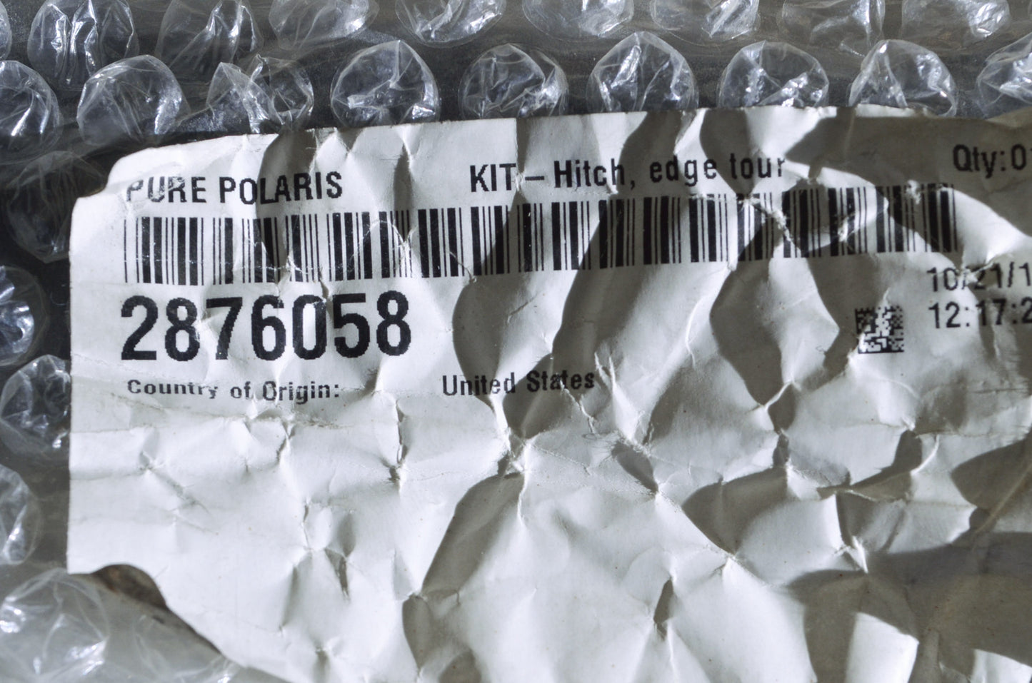 OEM Polaris 2876058 Edge Touring Hitch NOS