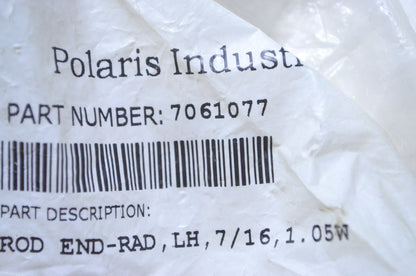OEM Polaris 7061077 Left Radius Rod End NOS