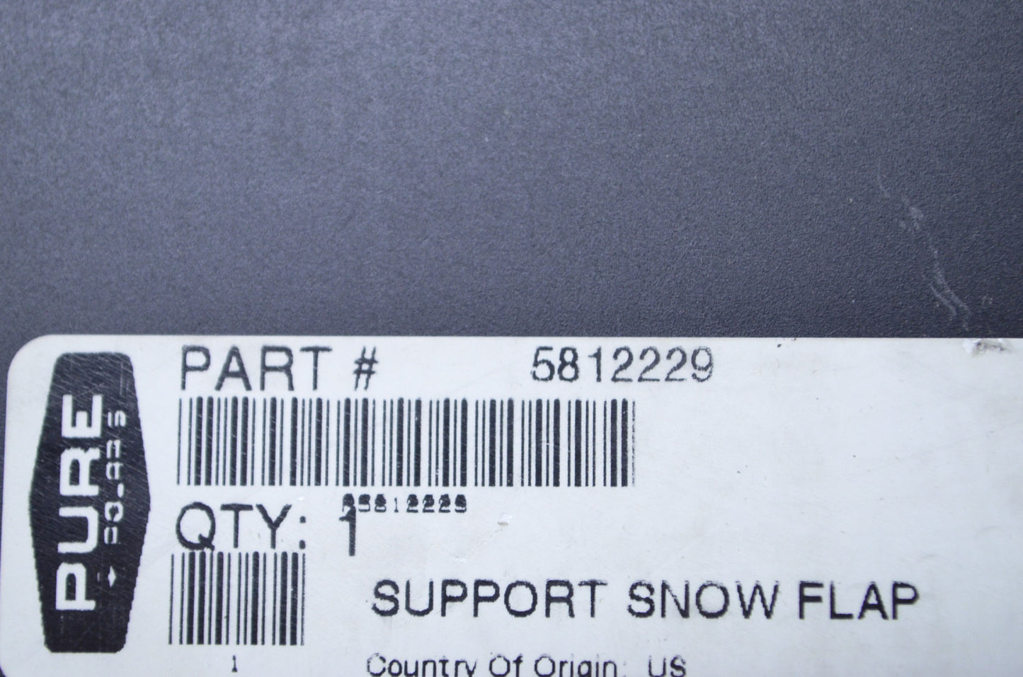 OEM Polaris 5812229 Snow Flap Support NOS