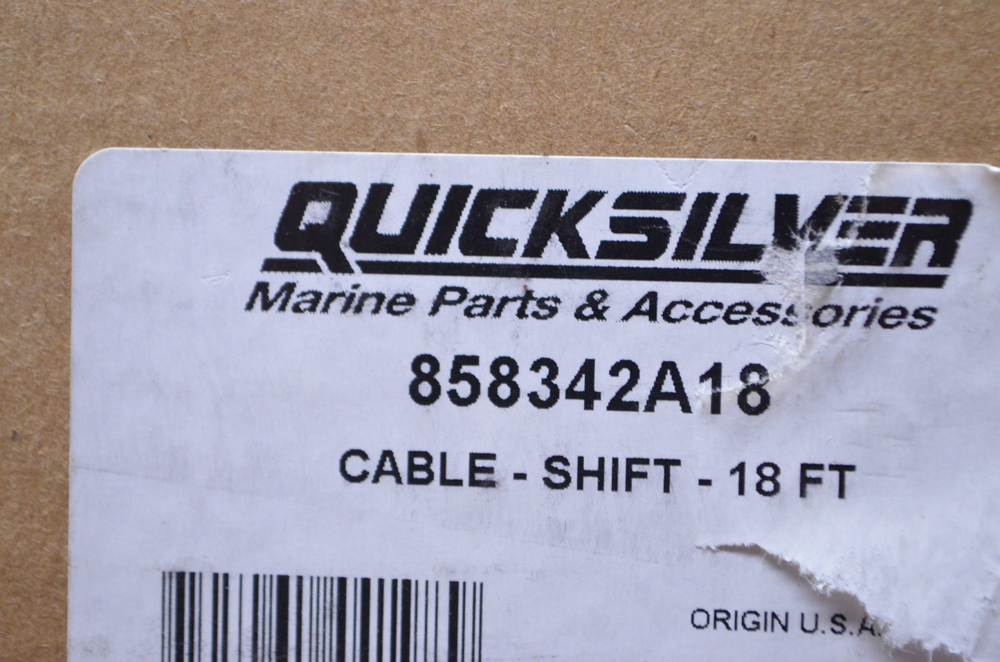 OEM Mercury 858342A16 Shift Cable 18' NOS