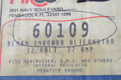 Arco 60109 Alternator 12V 37 amp NOS