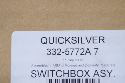 New OEM Mercury Switchbox Assembly NOS