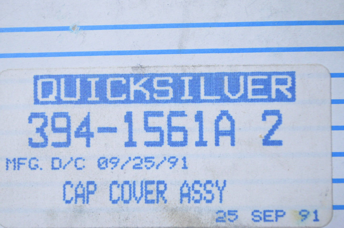 OEM Mercury 394-1561A 2 Cap Cover Kit NOS