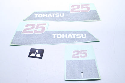 New OEM Tohatsu 25 HP Decal Kit NOS