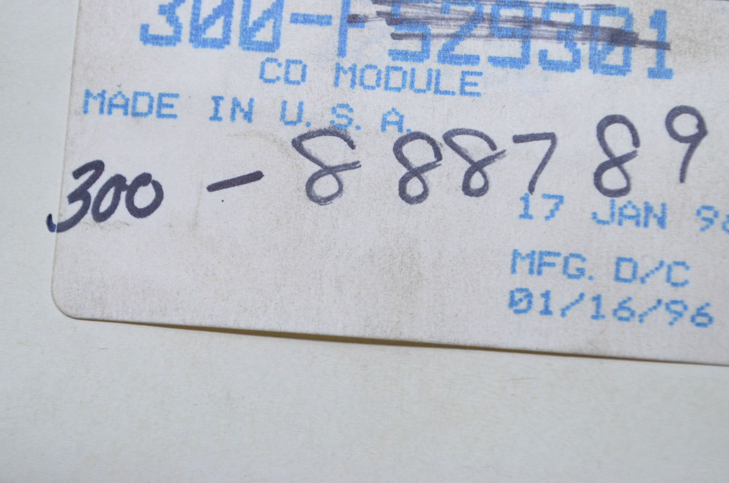 OEM Mercury 300-888789 CD Module NOS