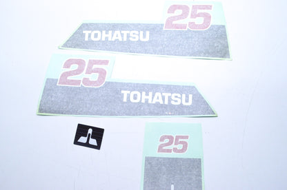 New OEM Tohatsu 25 HP Decal Kit NOS