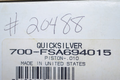 OEM Mercury 700-FSA694015 Piston .010 NOS